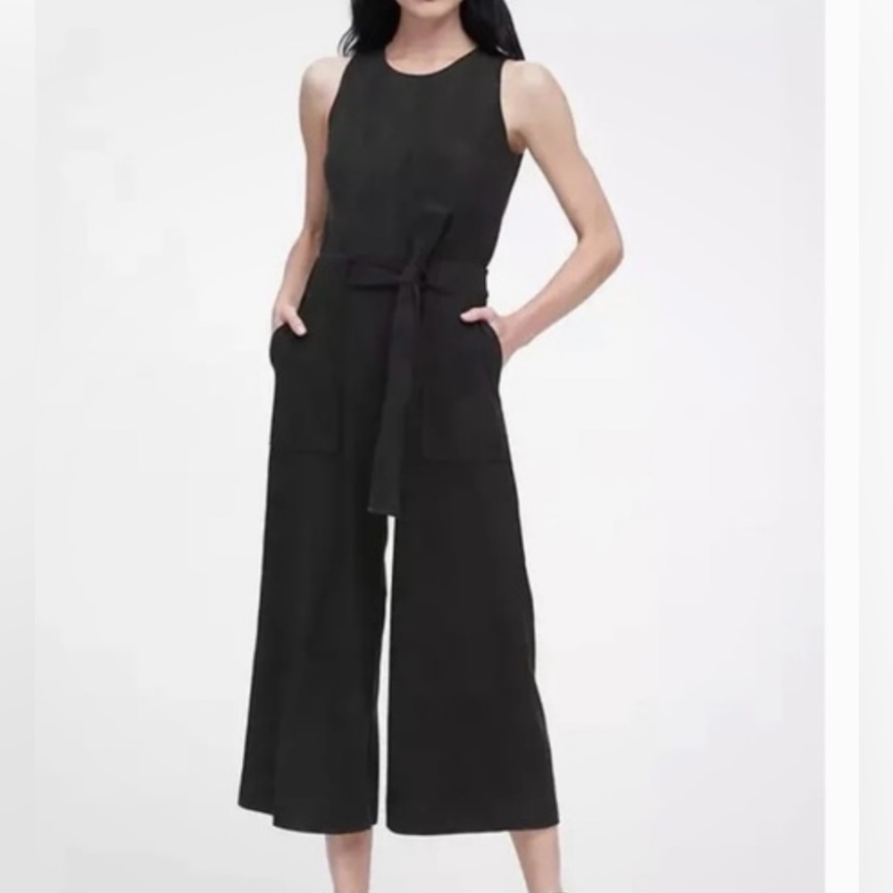 Banana Republic Suede Black Jumpsuit - Picture 4 of 5